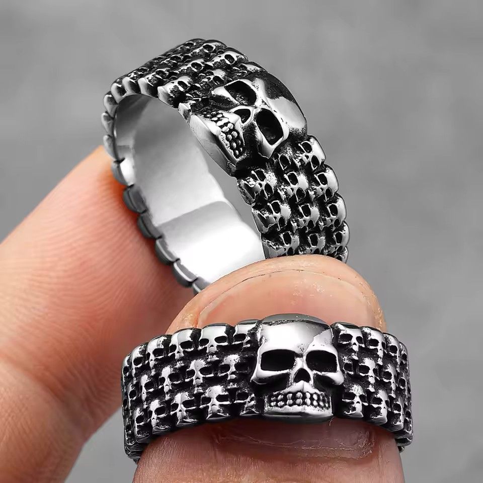 Hell Skull 316L Stainless Steel Ring