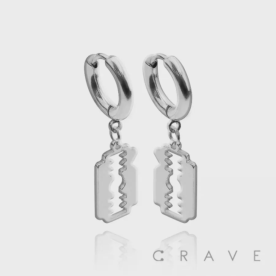 SS Blade Dangle Earrings
