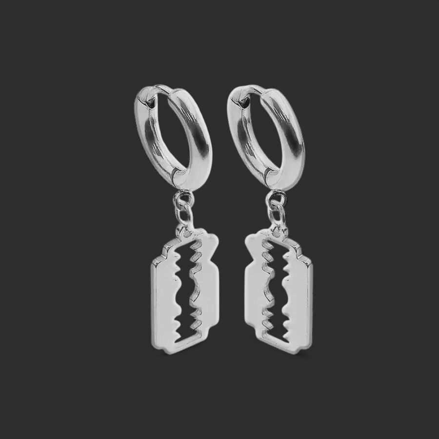 316L Stainless Steel Blade Dangle Earrings