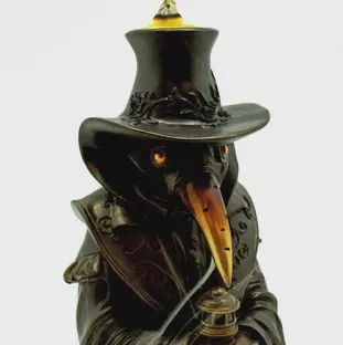 Plague Doctor Back Flow Incense Burner