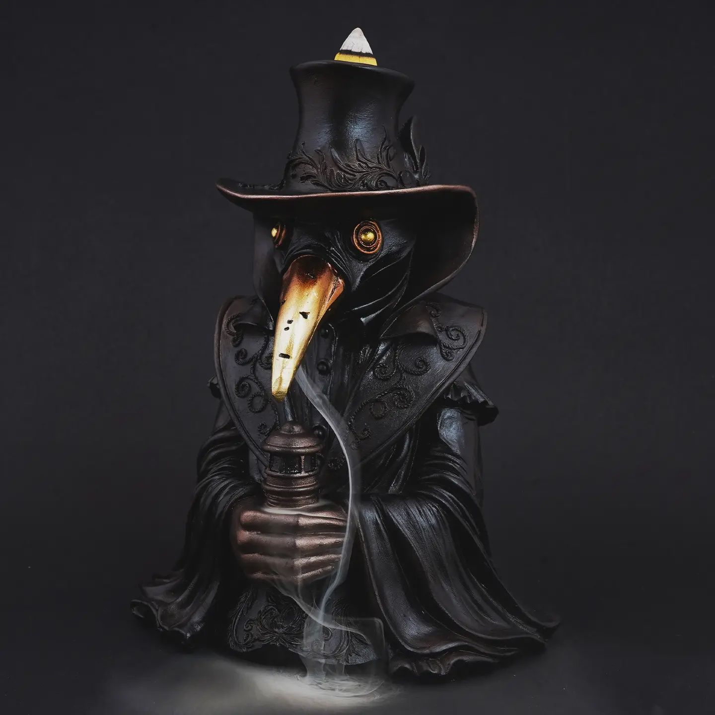 Plague Doctor Back Flow Incense Burner