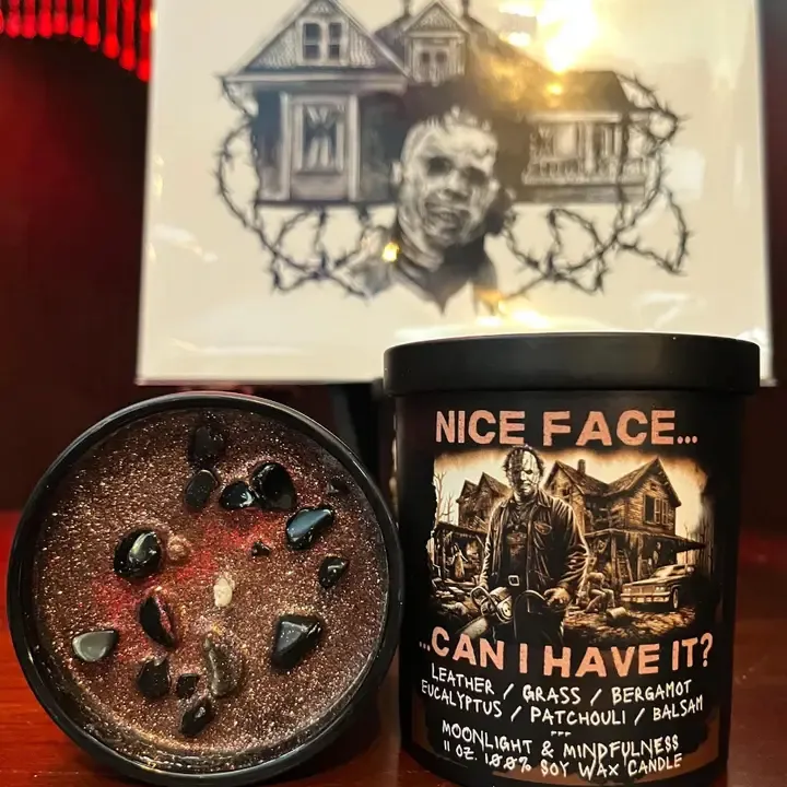 Leather Face Soy Candle