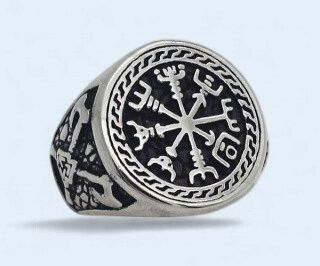 Vegvisir  Viking 316L Stainless Steel Ring