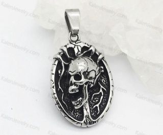 316L Morphism Skull Pendant