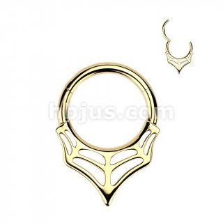 316L Surgical Steel Web Hinged Segment Hoop Ring