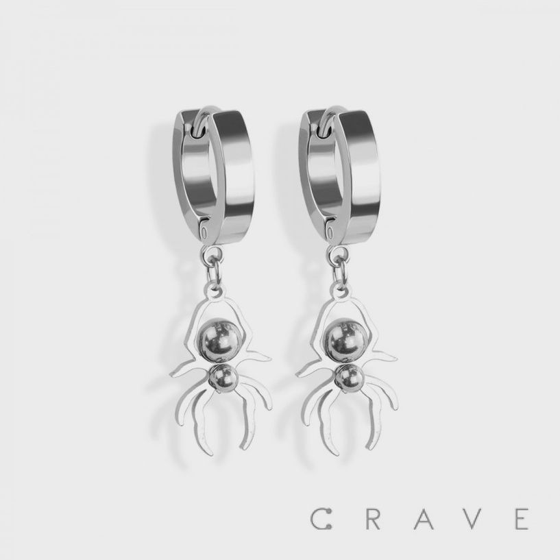 SS Spider Dangle Earrings