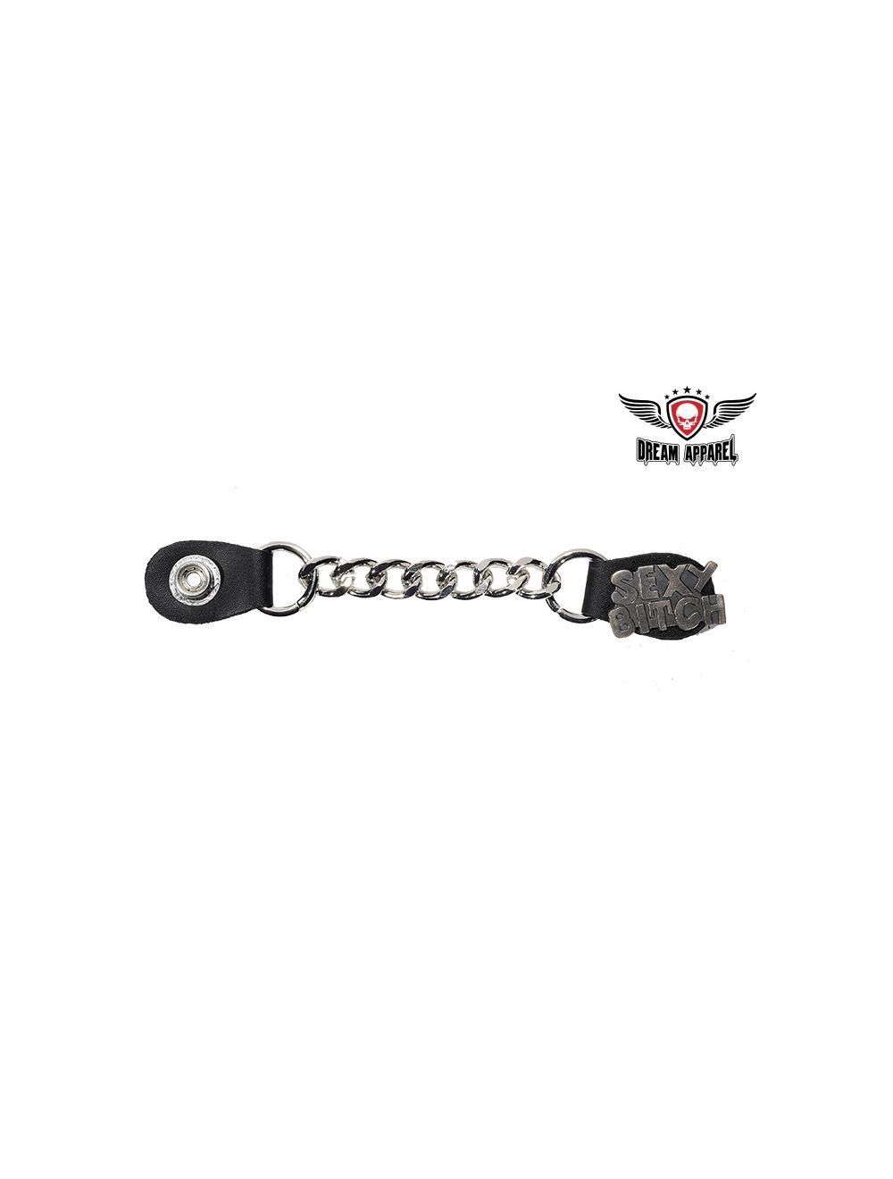 Single Chain "Sexy Bitch" Motorcycle Vest Extender