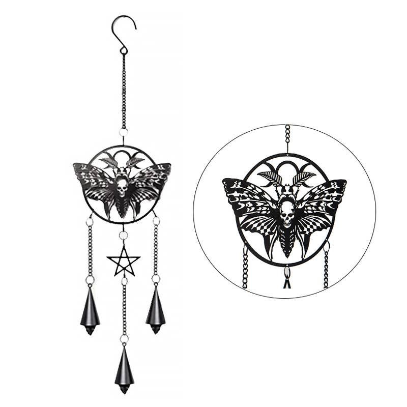 Alchemy Gothic Metal Hanging Decoration Death Head Moth(1)