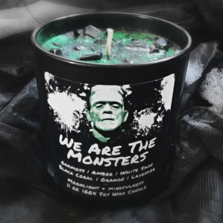 We Are the Monsters, Frankenstein Soy Wax Crystal Candle