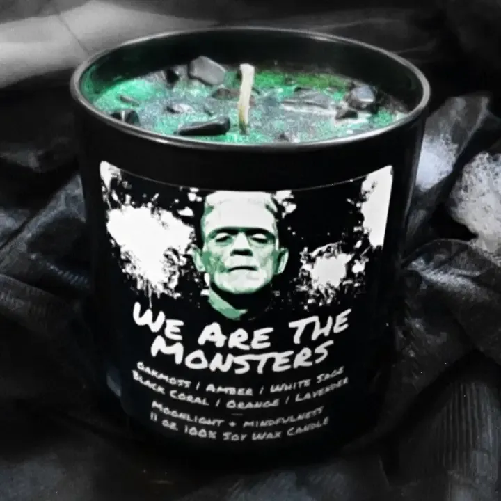 We Are the Monsters, Frankenstein Soy Wax Crystal Candle