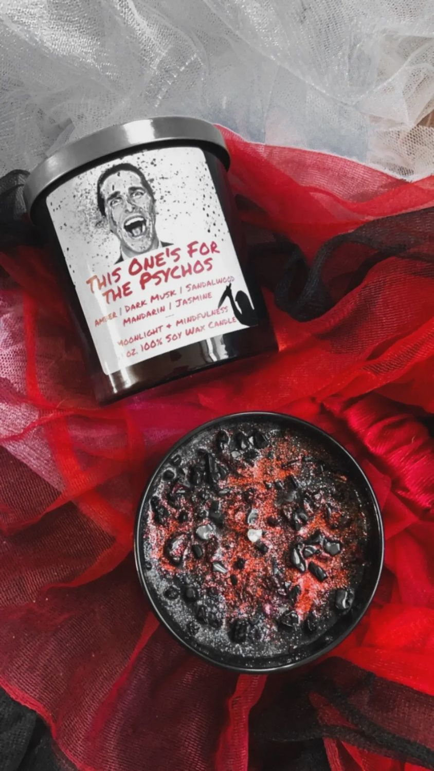This One's For The Psychos, Horror Movie, Soy Wax Candle(1)