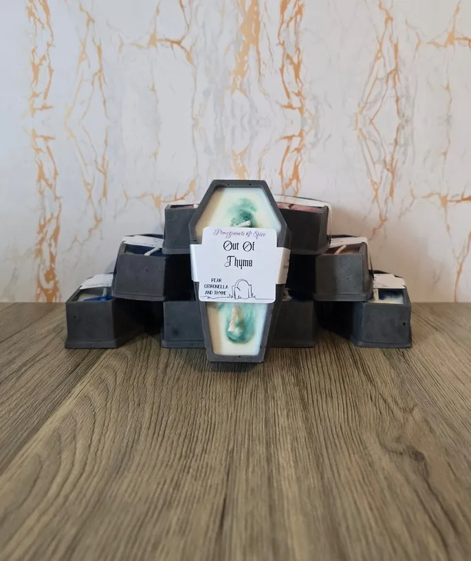 Out of Thyme Scented Coffin Candle