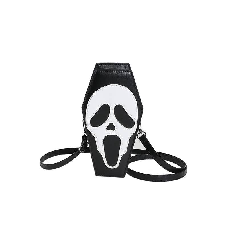 Halloween Gothic Creative Skull Shoulder Bag, Color: Skull Black, Size: One Size