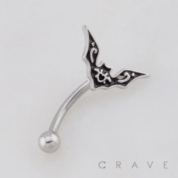 Gothic Style Curved Eyebrow Ring