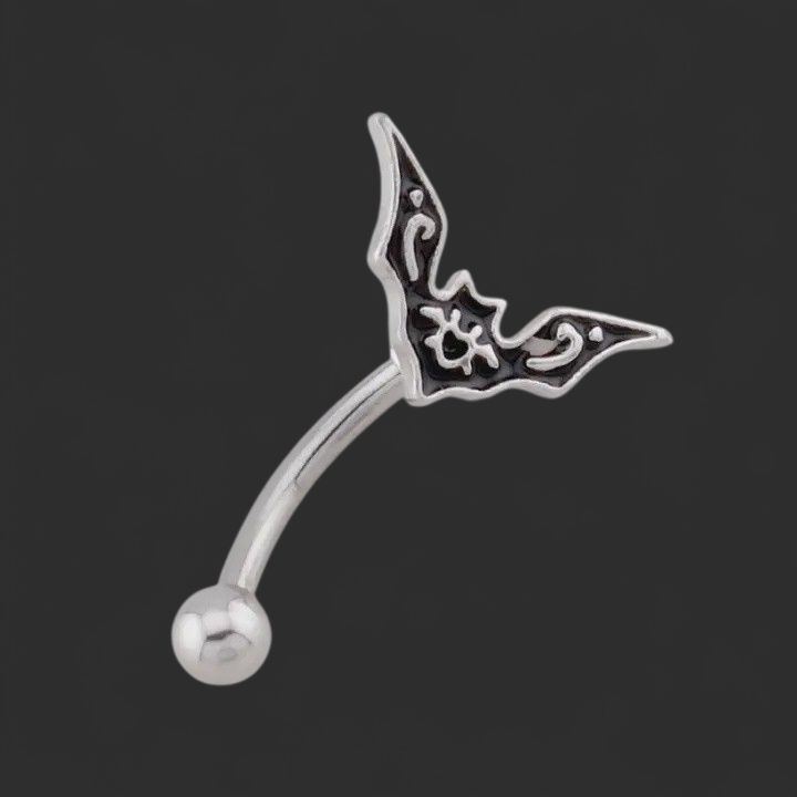 Gothic Style Curved Eyebrow Ring