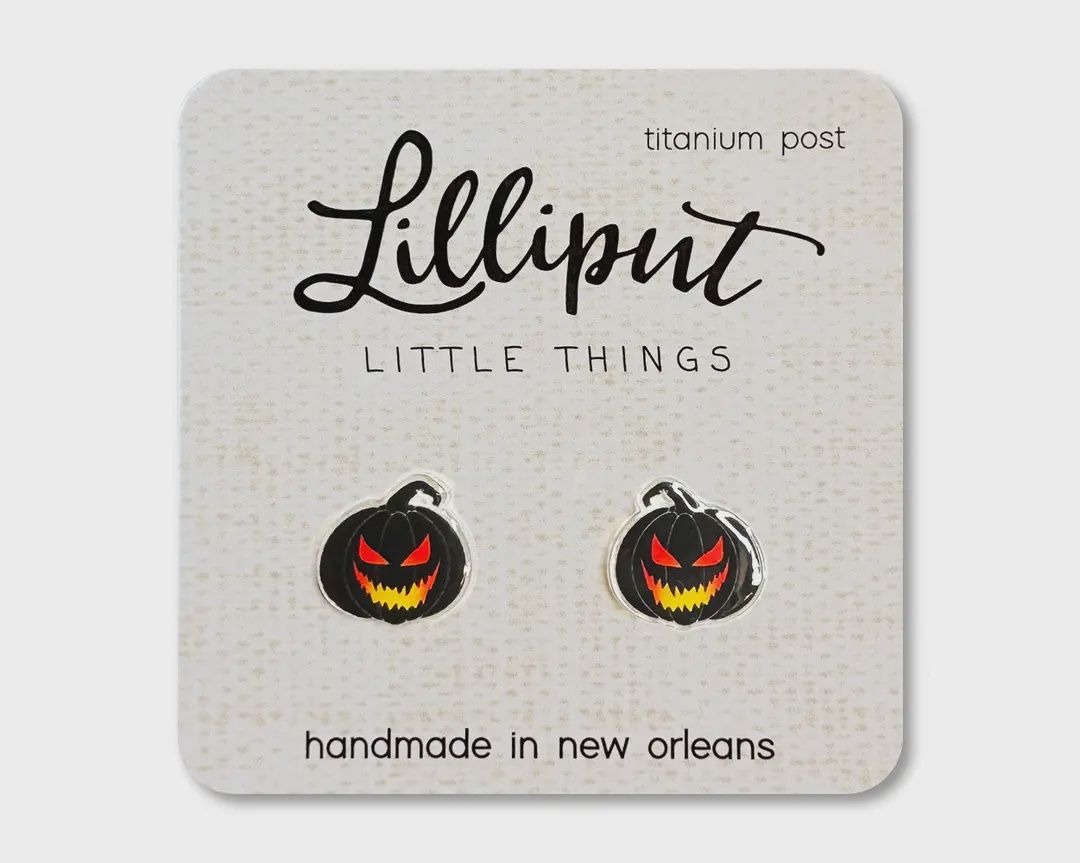 Spooky Jack O' Lantern Earrings