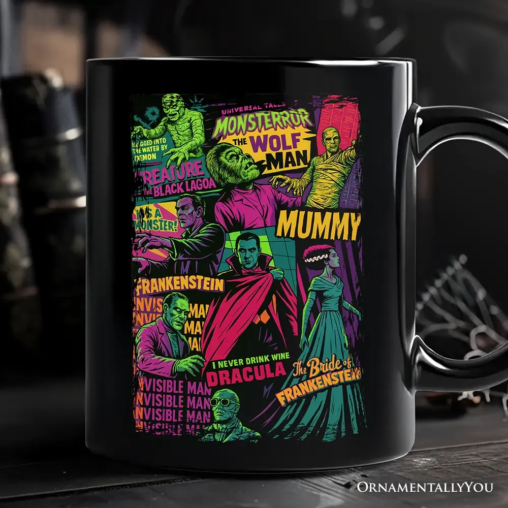 Horror Comic Classic Monsters Mug
