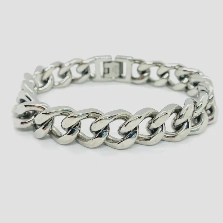 8" 1/2" Cuban Link 316L Stainless Steel Bracelet