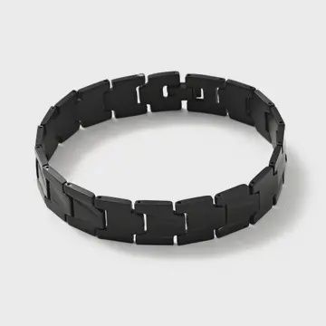 Cinder 9" Men's Black Bracelet