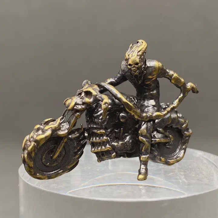 Brass Skeleton Rider Crafts Decoration Desktop Ornaments