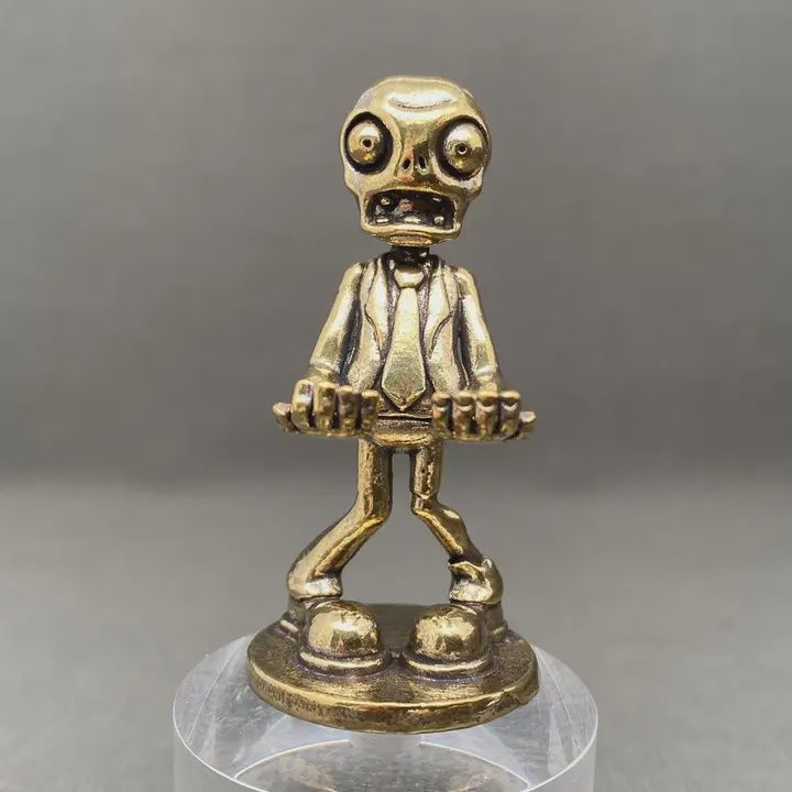 Brass Zombies in Suits Crafts Decoration Desktop Ornaments