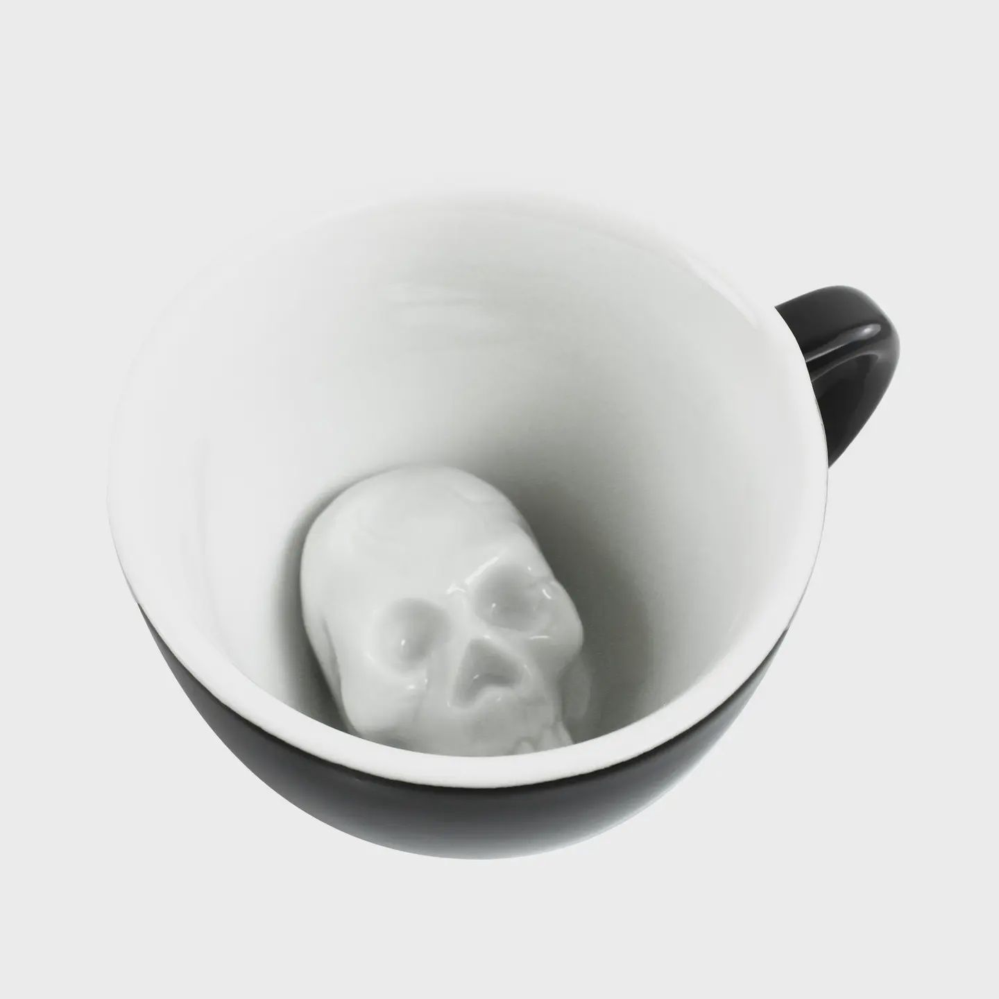 Skull | Ceramic Surprise Mug Gift (11 oz. Black)