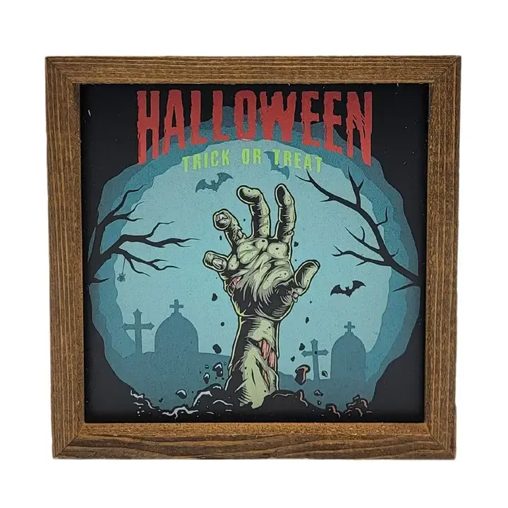 Halloween Trick or Treat - Limited Metal Sign - Fall Decor
