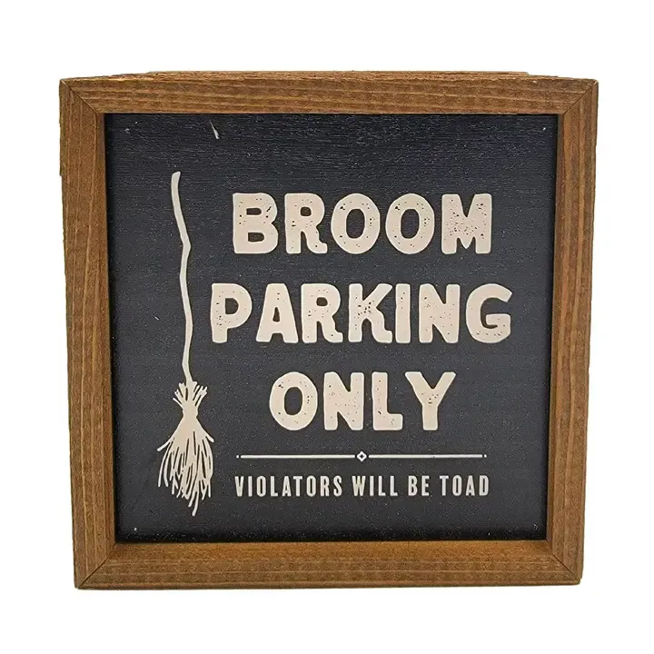 Broom Parking Only Halloween Sign - Fall Decor