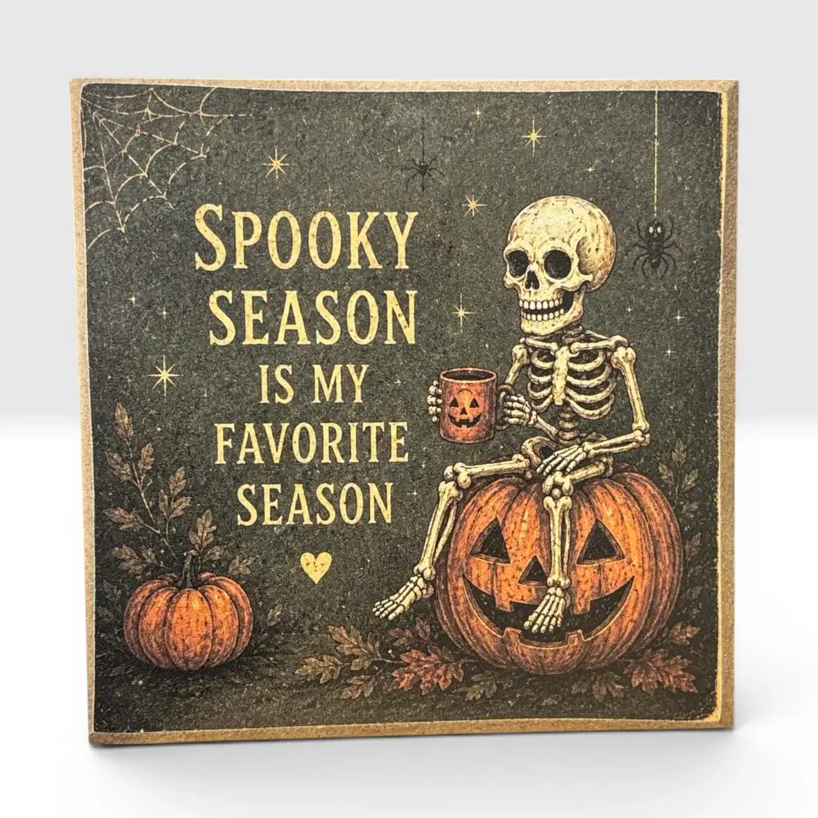 Spooky Season Favorite – Halloween 4x4 Wood Decor Print