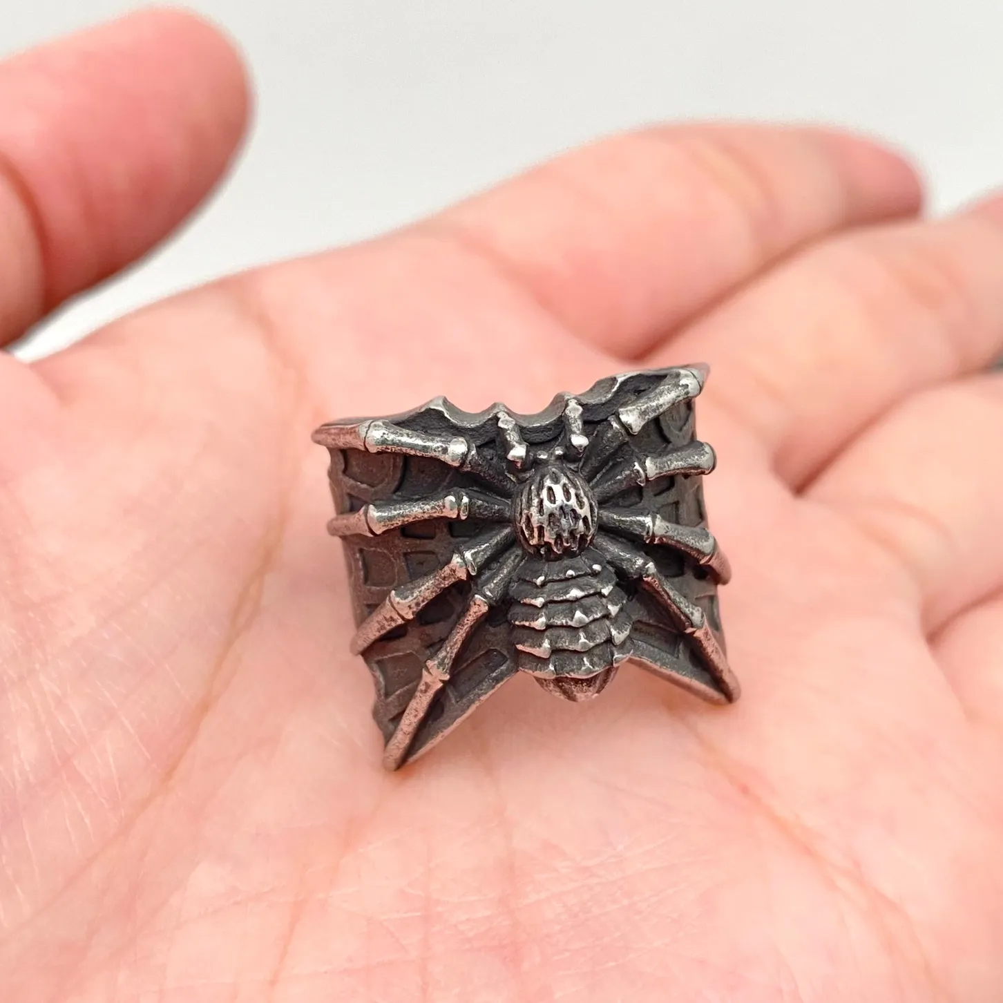 Gothic Spider Stainless Steel Ring