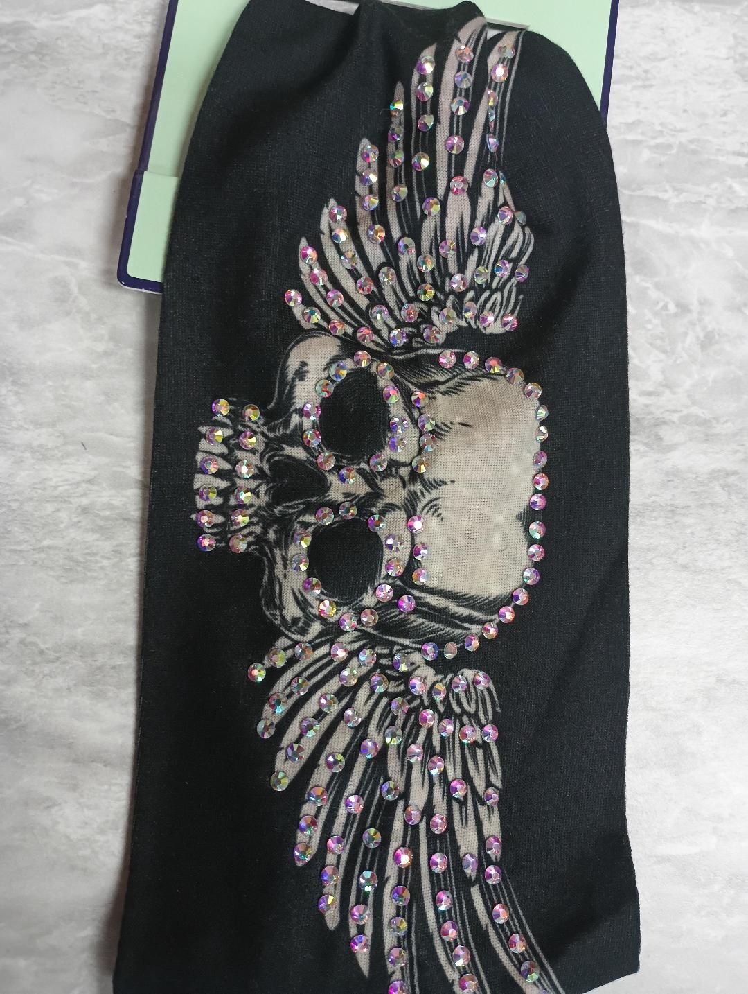 Sparkle Wing Skull Headband
