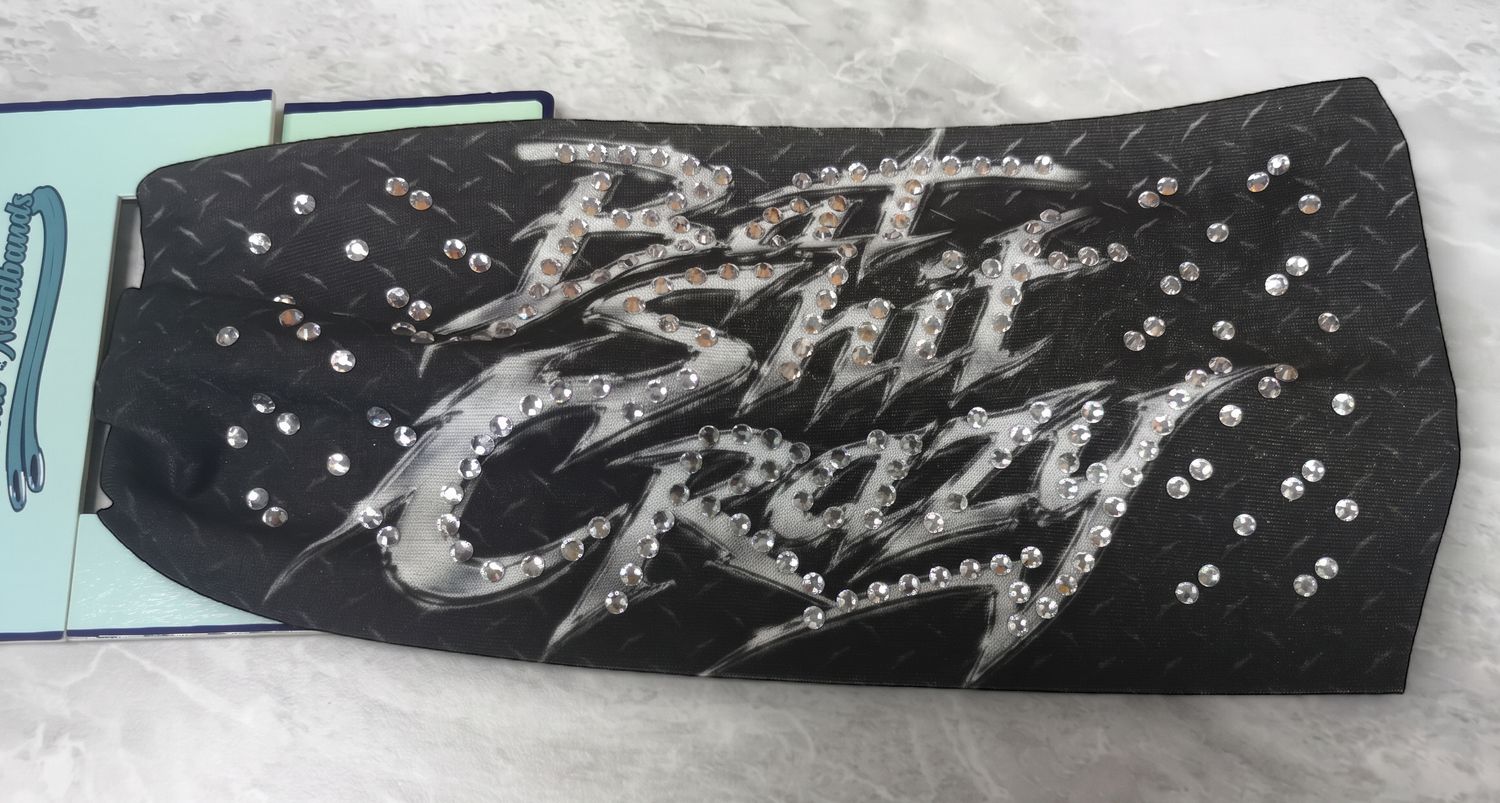 Sparkle Bat Shit Crazy Headband