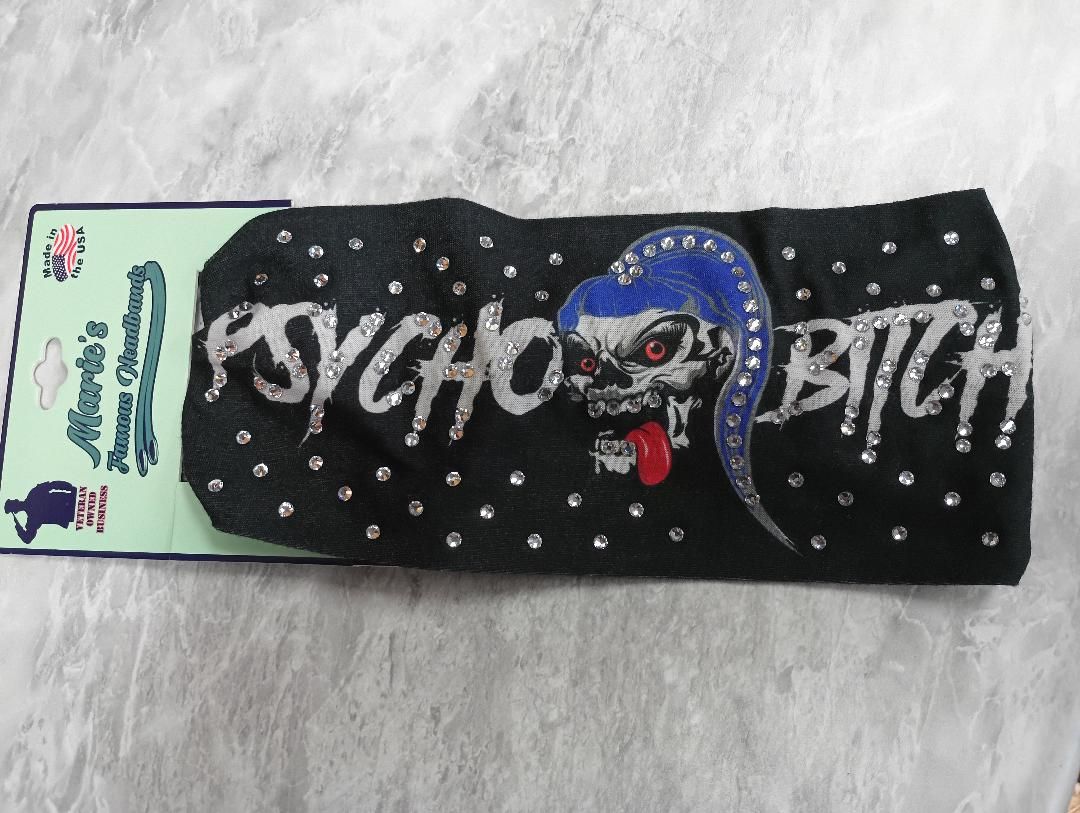 Sparkle Psycho Bitch Headband