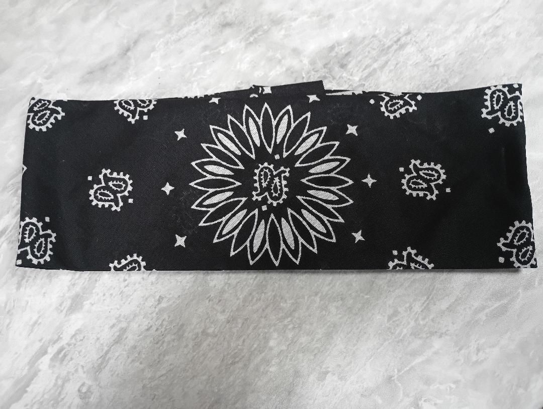 Black Velcro Bandana