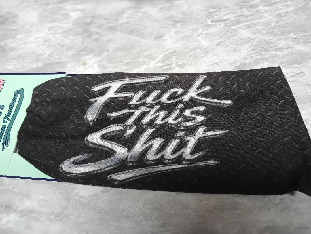 Non Sparkle F This Shit Headband