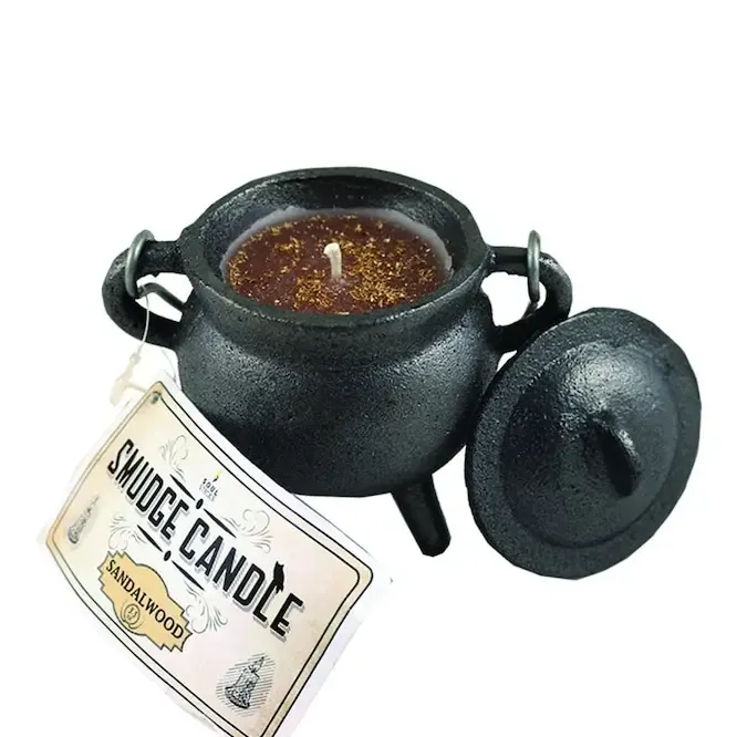 Smudge Candle - Sandalwood Cauldron Soul Sticks (4 in.)