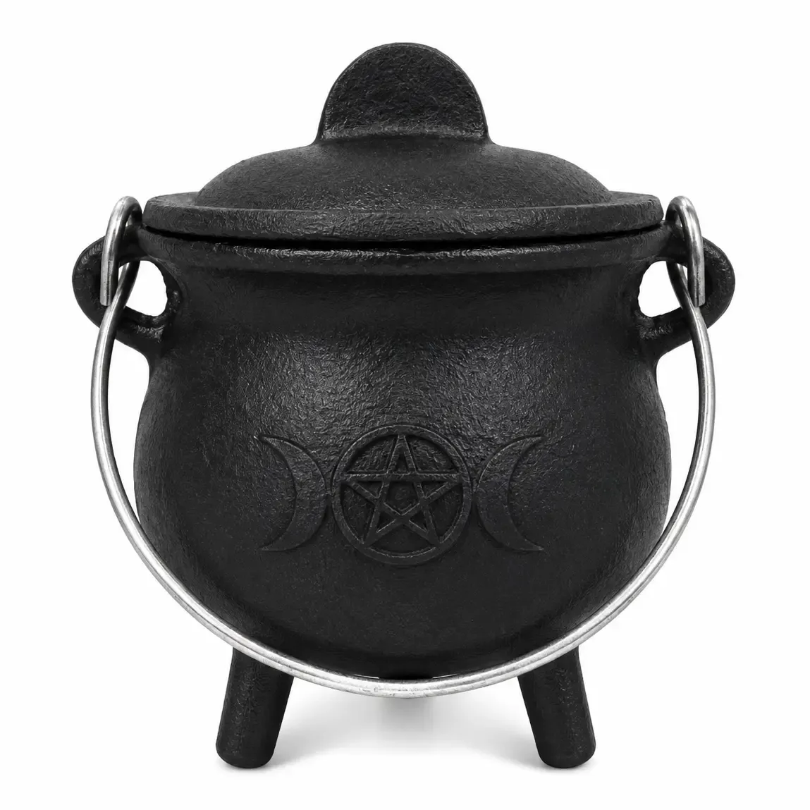 Cast Iron Cauldron Triple Moon - (6in)