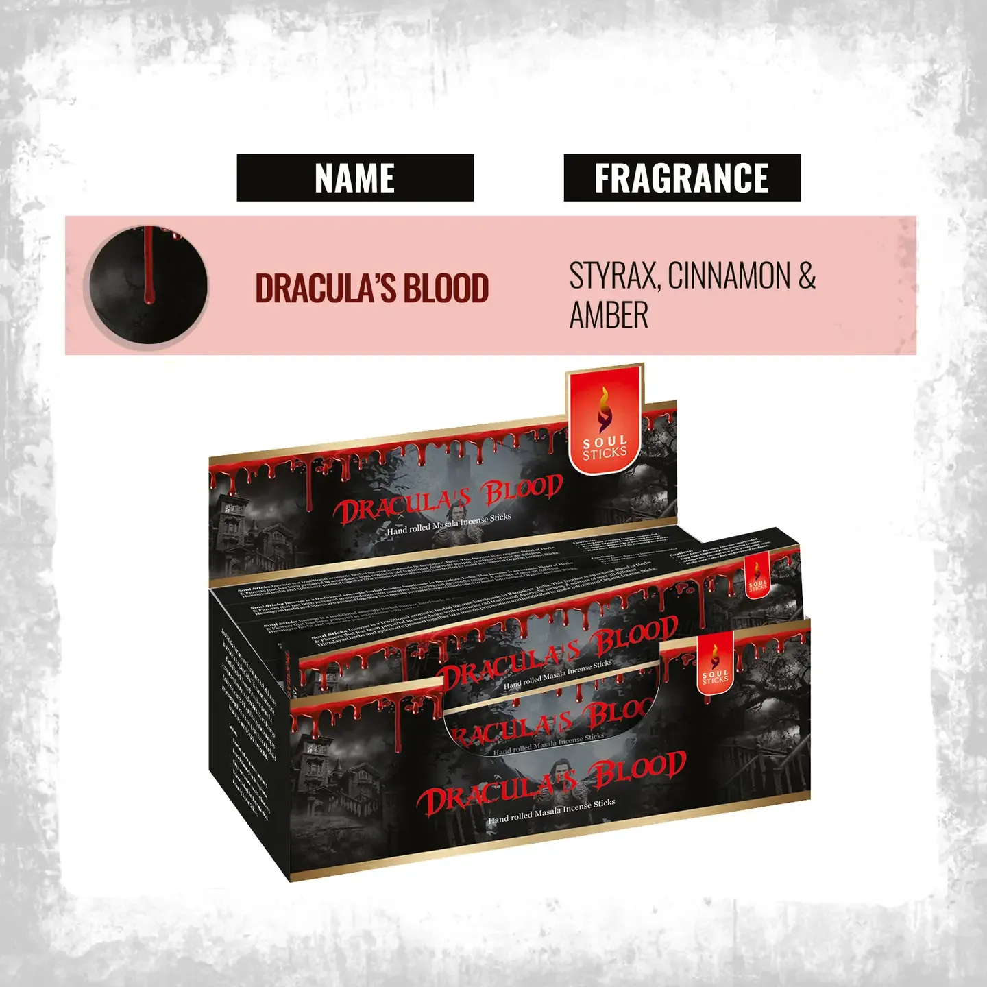 Masala Incense Sticks - Soul Sticks Dracula's Blood 15g