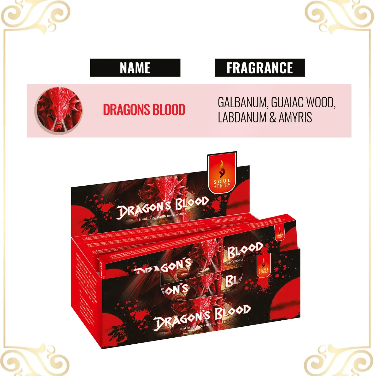 Masala Incense Sticks - Soul Sticks Dragon's Blood