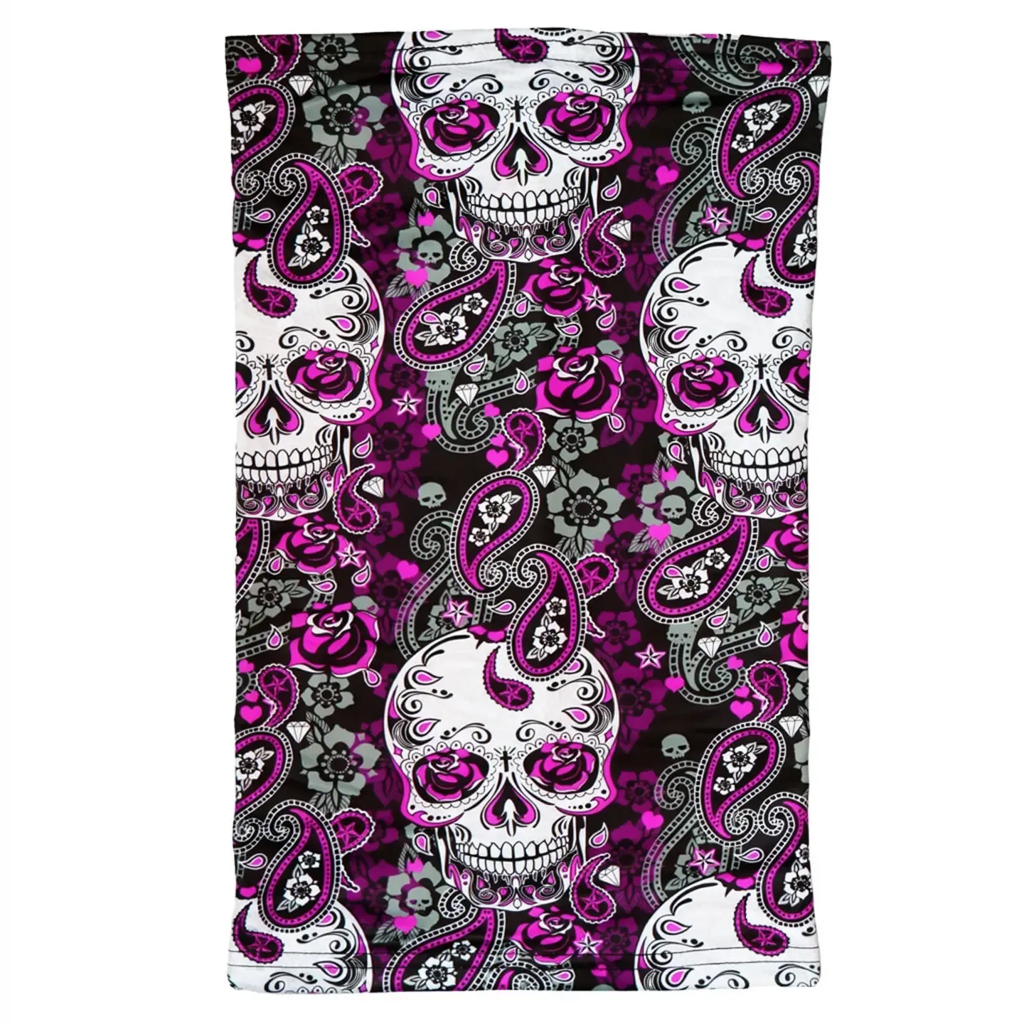 Paisley Skull Neck Gaiter Mask
