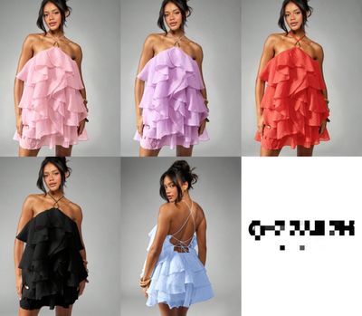 Chiffon mini dress