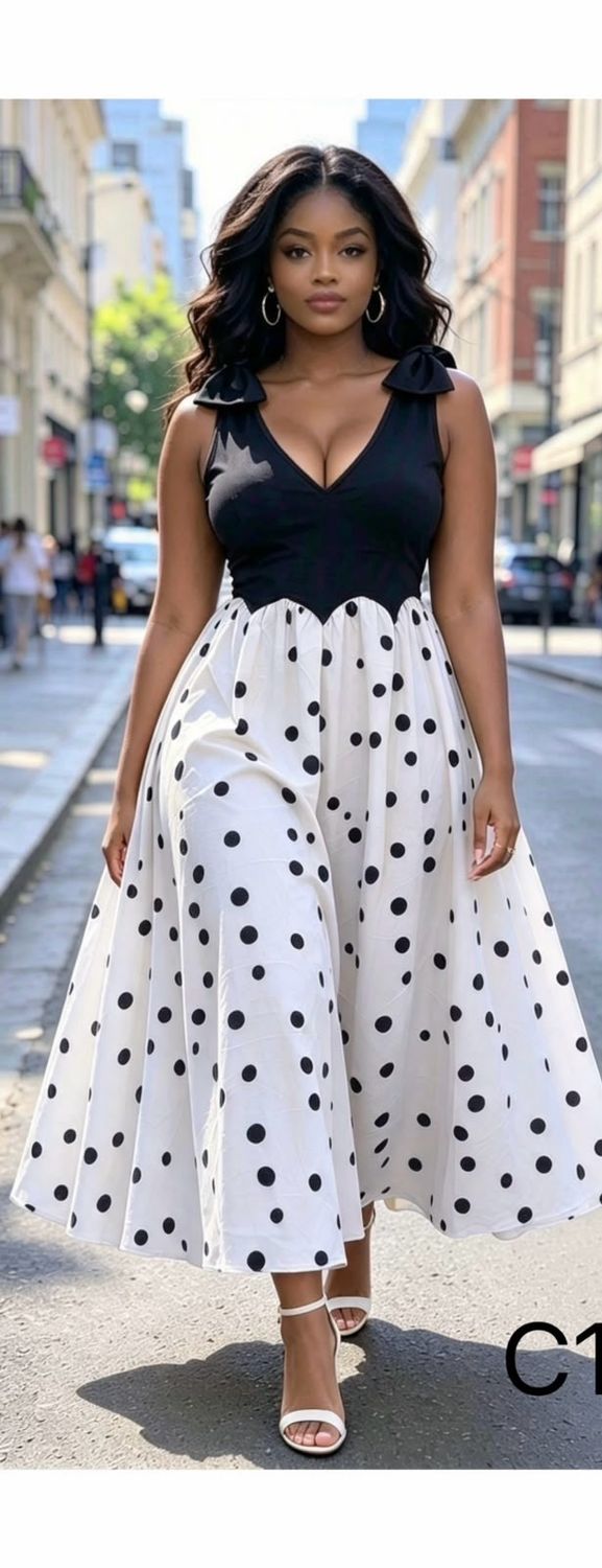 Summer Polka Dots Dress