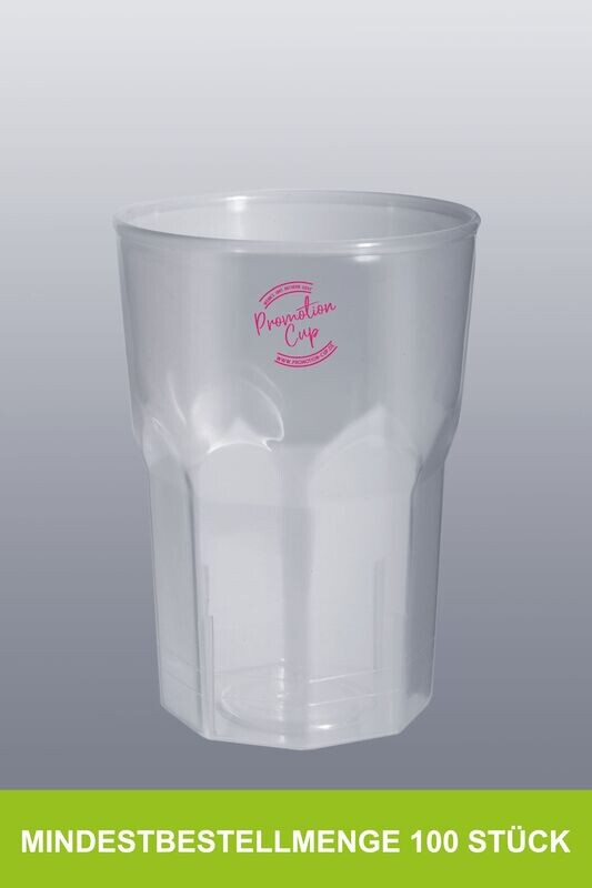 Cocktailbecher 0,3l - einfarbig bedruckt Cocktailbecher 0,3l - einfarbig bedruckt