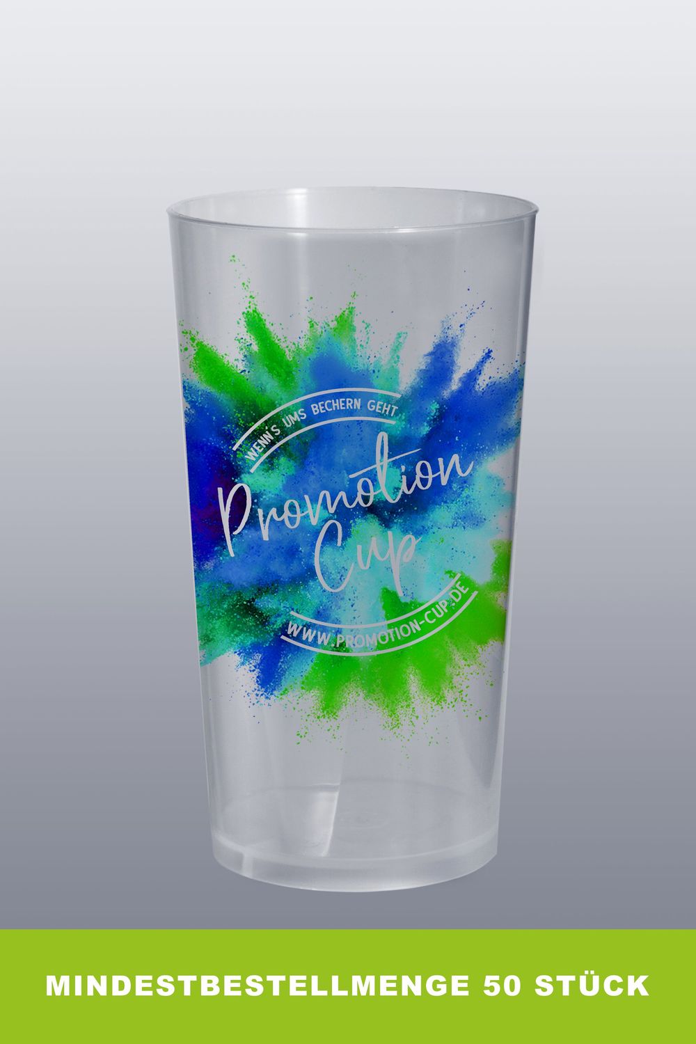 Mehrwegbecher 0,25l- Digital bis 70mm Höhe