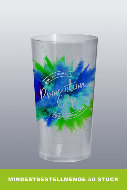 Mehrwegbecher 0,25l- Digital bis 70mm Höhe