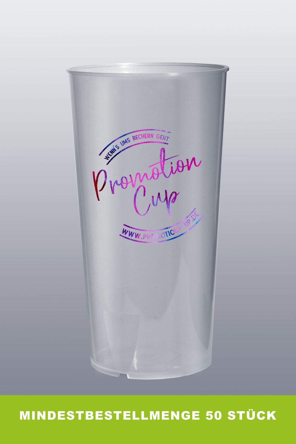 Mehrwegbecher 0,3l- Digital bis 70mm Höhe