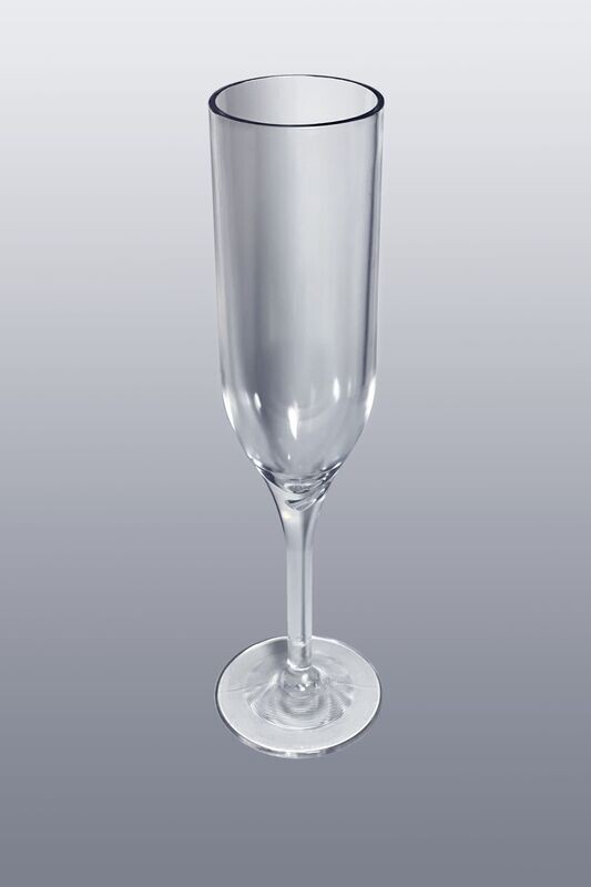 Sektgläser glasklar aus Kunststoff