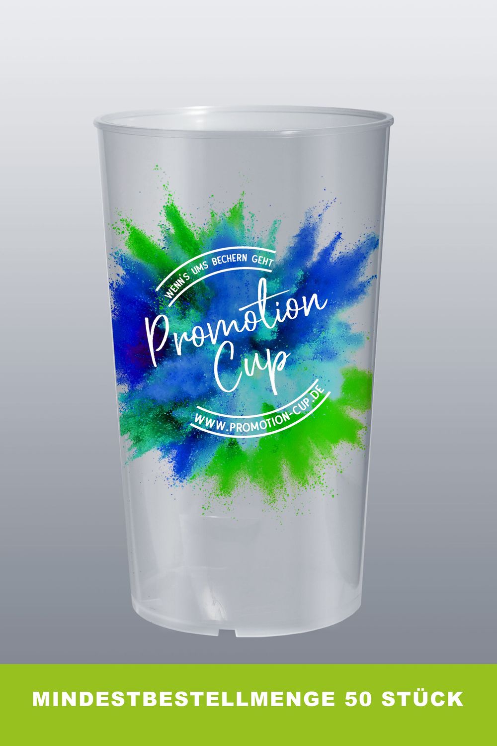 Mehrwegbecher 0,5l -Digital bis 70mm Mehrwegbecher 0,5l -Digital bis 70mm