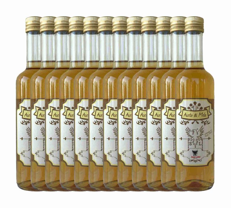​Madrura 100% Italian Apple (Cider) Vinegar, mL 500x12 Bottles (fl oz 16,9x12 Bottles)