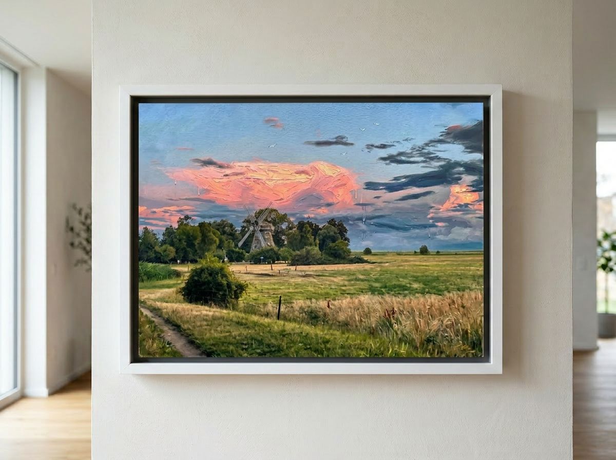 Mühle am Schifferberg Ahrenshoop 80 x 60 cm Mühle am Schifferberg Ahrenshoop 80 x 60 cm